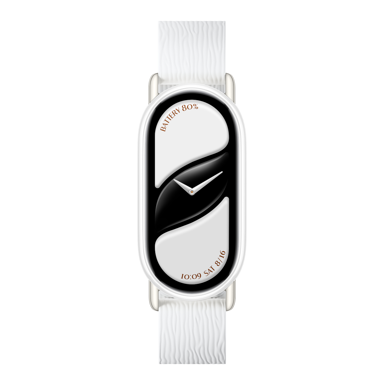 Xiaomi Smart Band 10 Magnetic Kona Leather Strap - Glacier White