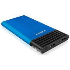 Adata Ax7000-5v-Cbl X7000 Blue Powerbank - Universal Mobile Device Battery , 12mm Ultra Thin , Li-Polymer Cell Battery , Aluminum Housing With Hair Brush Finish , 7000mah With Dual Usb Output Fast Charging , 5v/2a Input + 5v / 2.4a Output , 148x74x12mm ,