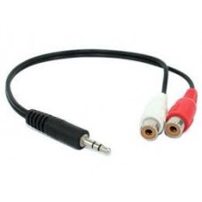 3.5mm(M)->Rca(L+R) Female 20cm