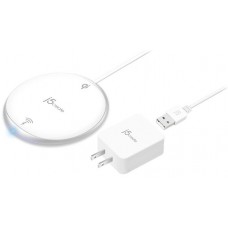 J5 Create Jupw1101 1-Coil Wireless Charging Pad - With Non Slip Base + Built-In Led Indicator + Surge Protection + Foreign Object Warning , +/- 8mm Electric Field For Thick Phone Case , Tangle-Free Flat Cable Design , Lightweight 79.5g , Qi Certified - 5v J5 Create Jupw1101 1-Coil Wireless Charging Pad - With Non Slip Base + Built-In Led Indicator + Surge Protection + Foreign Object Warning , +/- 8mm Electric Field For Thick Phone Case , Tangle-Free Flat Cable Design , Lightweight 79.5g , Qi Certified - 5v