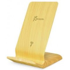 J5 Create Jupw1102w 2-Coil Wireless Charging Stand With Wood Finish - Surge Protection + Foreign Object Warning , +/- 8mm Electric Field For Thick Phone Case , Tangle-Free Flat Cable Design , Lightweight 105.5g , Qi Certified - 5v/2a, 9v/2a, 12v/1.5a Inpu J5 Create Jupw1102w 2-Coil Wireless Charging Stand With Wood Finish - Surge Protection + Foreign Object Warning , +/- 8mm Electric Field For Thick Phone Case , Tangle-Free Flat Cable Design , Lightweight 105.5g , Qi Certified - 5v/2a, 9v/2a, 12v/1.5a Inpu