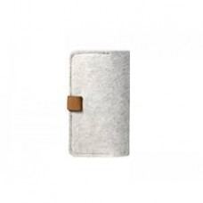Coolermaster C-If0u-Wfex-Ic Iphone4 Series Exmoor Folio - With Suede Leather Flap 80x139x20mm 20.1g - Grey Synthetic Wool + Suede Leather Water Repellent