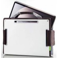 Coolermaster / Choiix C-Mb02-C1 12"-13" Notebook Ergonomic Metal Sleeve/Bag With Handle Metal Sleeve For Heat Dissipation & Screen Protection Silver With Brown Finish 318x240x40mm Work As Angled Nb Stand /Cooler