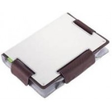 Coolermaster / Choiix C-Mb03-C1 14" Notebook Ergonomic Metal Sleeve/Bag With Handle Metal Sleeve For Heat Dissipation & Screen Protection Silver With Brown Finish 344x251x42mm Work As Angled Nb Stand /Cooler