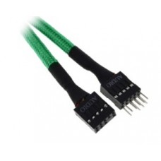 Bitfenix Bfa-Msc-Aud30gk-Rp Alchemy Multisleeved(1) Cable - 10pin Audio 30cm Extension Cable ( From Case Control Panel To Mb ) - Green