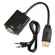 Hdmi To D-Sub(Vga) Converter ( For Vga Card With Hdmi ) + 3.5mm Audio Out - Bulk Pack