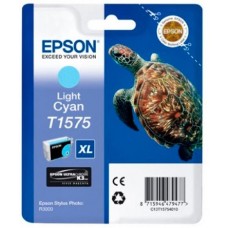 Epson T1575 ( C13t15754010 ) - Light Cyan Black Turtle Ink - For Stylus Photo R3000 Epson T1575 ( C13t15754010 ) - Light Cyan Black Turtle Ink - For Stylus Photo R3000