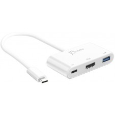 J5 Create Jca379 Minidocking - Usb3.0 Type-C ( Gen1/5gbps ) Universal Docking Station With 4k Hdmi ( Upto 3840x2160@30hz Or 1920x1080@60hz ) + Usb3.0+ Type-C ; For Windows Or Mac 38x15x75mm + 200mm Cable