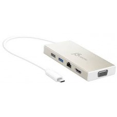 J5 Create Jcd376 Minidocking - Usb3.0 Type-C ( Gen1/5gbps ) Universal Docking Station With D-Sub+ Hdmi+ Gigabit Lan+ 2x Usb3.0+ Type-C + Ac Power In For Type-C Charging - 4k Hdmi ( Upto 3840x2160@30hz Or 1920x1080@60hz ) ; For Windows Or Mac 53x15x115mm J5 Create Jcd376 Minidocking - Usb3.0 Type-C ( Gen1/5gbps ) Universal Docking Station With D-Sub+ Hdmi+ Gigabit Lan+ 2x Usb3.0+ Type-C + Ac Power In For Type-C Charging - 4k Hdmi ( Upto 3840x2160@30hz Or 1920x1080@60hz ) ; For Windows Or Mac 53x15x115mm