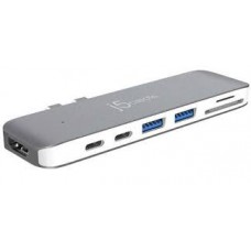 J5 Create Jcd382 Ultradrive With Dual Card Readers For Macbook Pro / Macbook Air Only - 2x Thunderbolt 3/Type-C (40 Gbps For Upto 1x 5k Or 2x 4k Display + 100w Power Delivery ) Docking Station With Hdmi + 2x Usb3.1(10gbps)+ Thunderbolt 3 ( 40gbps ) + Usb J5 Create Jcd382 Ultradrive With Dual Card Readers For Macbook Pro / Macbook Air Only - 2x Thunderbolt 3/Type-C (40 Gbps For Upto 1x 5k Or 2x 4k Display + 100w Power Delivery ) Docking Station With Hdmi + 2x Usb3.1(10gbps)+ Thunderbolt 3 ( 40gbps ) + Usb