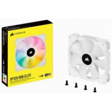 Corsair Co-9050142 Af120 Elite White - 120x120x25mm Fluid Dynamic Bearing 9 Blades 400-1850rpm 32dba 10.9-59.1cfm 0.09-1.93 Mm/H2o