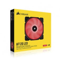 Corsair Co-9050015-Rled / Co-9050080-Ww Af120 Quiet With Red Led - 120x120x25mm Advanced Hydraulic Bearing 9 Blades Rubber Corners For Noise Reduction 1500rpm 25.2dba 52.19cfm 0.75 Mm/H2o Static Pressure