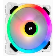 Corsair Co-9050091-Ww Ll120 Rgb White Frame - With 16x Rgb Leds In 2 Separate Light Loops ; 120x120x25mm Advanced Hydraulic Bearing 9 Blades Pwm Fans Rubber Corners For Noise Reduction 2200rpm 36dba 63cfm 3 Mm/H2o Static Pressure