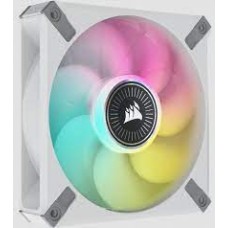 Corsair Co-9050116-Ww Ml120 Elite Rgb White - With 8x Rgb Leds 120x120x25mm Premium Magnetic Levitation Bearing 7 Blades Pwm Fans With Airguide 450-2000rpm 10-30dba 15-58cfm 0.3-2.9mm/H2o Static Pressure