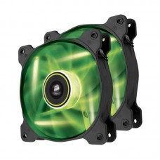 Corsair Co-9050032-Ww Sp120 Led - Green - X2 ( Twin Pack ) ; 120x120x25mm Sleeve Bearing 7 Blades 1650rpm 26.4dba 57.24cfm 1.46 Mm/H2o Static Pressure