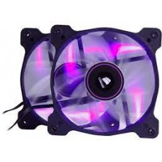 Corsair Co-9050033-Ww Sp120 Led - Purple - X2 ( Twin Pack ) ; 120x120x25mm Sleeve Bearing 7 Blades 1650rpm 26.4dba 57.24cfm 1.46 Mm/H2o Static Pressure