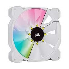 Corsair Co-9050136-Ww Sp120 Rgb Elite White - With 8x Rgb Leds 4x Lighting Effects ; 120x120x25mm Advanced Hydraulic Bearing 7 Blades Rubber Corners For Noise Reduction 550-1500rpm 18-26.5dba 16.91-47.73cfm 0.28-1.46 Mm/H2o Static Pressure