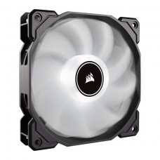Corsair Co-9050017-Wled / Co-9050085-Ww Af140 Quiet With White Led - 140x140x25mm Advanced Hydraulic Bearing 11 Blades Rubber Corners For Noise Reduction 1200rpm 25.5dba 66.4cfm 0.8 Mm/H2o Static Pressure