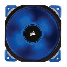 Corsair Co-9050048-Ww Ml140 Pro + 12x Blue Led - Black+Blue Corner Highlight Replaceable Corners Mounted To Anti-Vibration Rubber Dampers 140x140x25mm Premium Magnetic Levitation Bearing 7 Blades 400-2000rpm 16-37dba 20-79cfm 0.2-3 Mm/H2o Static