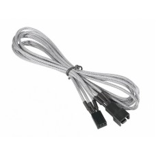 Bitfenix Bfa-Msc-3f90sk-Rp Alchemy Multisleeved(3) Cable - 90cm 3 Pin Power Extension Cable For Cpu Fan Or System Fan - Silver Bitfenix Bfa-Msc-3f90sk-Rp Alchemy Multisleeved(3) Cable - 90cm 3 Pin Power Extension Cable For Cpu Fan Or System Fan - Silver