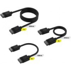 Corsair Cl-9011118-Ww Icue Link Cable Kit - 1 X 600mm + 2x 200mm - 2x 100mm Cables Corsair Cl-9011118-Ww Icue Link Cable Kit - 1 X 600mm + 2x 200mm - 2x 100mm Cables