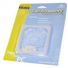 Vantec Vdk-92 92mm System Fan Vibration Dampener Kit Clear - Ultra-Light Silicon Gel To Reduce Noises