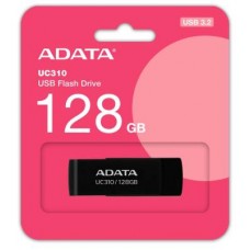 Adata Uc310 128gb Black - Usb3 Flash Drive ( Usb2.0 Backwards Compatible ) Swivel Capless Design Usb3.0 Read : 100 Mb/Sec 58x20x13mm Support Linux Mac Os Support Free Ostogo + Ufdtogo + 60days Trial Norton Internet Security - 5 Years Warranty