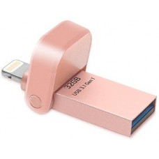 Adata I-Memory Flash Drive Ai920-32g-Crg 32gb Rose Gold - Usb3 + Apple Certified Mfi Lightning Dual-Connectors Flash Drive For Ios/Mac/Pc Cob Design With Mini-Size ( 37.8x16.9x6.9mm ) Dust And Water Resistant Support Ultra Hd 4k Video Playback + Apple Adata I-Memory Flash Drive Ai920-32g-Crg 32gb Rose Gold - Usb3 + Apple Certified Mfi Lightning Dual-Connectors Flash Drive For Ios/Mac/Pc Cob Design With Mini-Size ( 37.8x16.9x6.9mm ) Dust And Water Resistant Support Ultra Hd 4k Video Playback + Apple