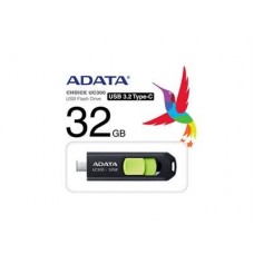 Adata Acho-Uc300-32g-Rbk/Gn 32gb Uc300 Flash Drive With Keyring Loop + Capless Sliding Design Usb3 (Gen1/5gbps) Type-C For Pc Or Mobile Devices Read/Write : 100/15 Mb/Sec 63x20.5x10mm Mini Size Support Linux Mac Os - 5 Years Warranty Adata Acho-Uc300-32g-Rbk/Gn 32gb Uc300 Flash Drive With Keyring Loop + Capless Sliding Design Usb3 (Gen1/5gbps) Type-C For Pc Or Mobile Devices Read/Write : 100/15 Mb/Sec 63x20.5x10mm Mini Size Support Linux Mac Os - 5 Years Warranty