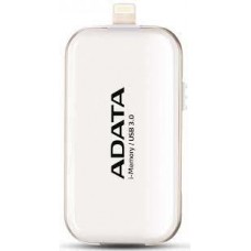 Adata I-Memory Flash Drive Ue710-64g-Cwh 64gb White - Usb3 + Apple Certified Mfi Lightning Dual-Connectors Flash Drive For Ios/Mac/Pc Support Ultra Hd 4k Video Playback + Apple Airplay ; 61x32x10mm Lightning Read/Write : 30.2/15.5 Mb/Sec With Ios/Mac/ Adata I-Memory Flash Drive Ue710-64g-Cwh 64gb White - Usb3 + Apple Certified Mfi Lightning Dual-Connectors Flash Drive For Ios/Mac/Pc Support Ultra Hd 4k Video Playback + Apple Airplay ; 61x32x10mm Lightning Read/Write : 30.2/15.5 Mb/Sec With Ios/Mac/
