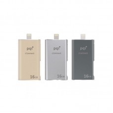 Pqi 6i01-064gr1001 Iconnect 64gb Silver - Usb3.0 + Apple Certified Mfi Lightning Dual-Connectors Flash Drive For Ios/Mac/Pc ; 54x31x8mm Read/Write : 30.2/15.5 Mb/Sec With Backup Software - 2 Years Warranty
