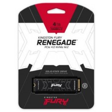 Kingston Sfyrd/4000g 4000gb/4tb Gen4x4 Fury Renegade Series With Aluminum Heat Spreader - Ngff(M.2) 3d Tlc Ssd With Nvme Pcie (Gen4.0) X4 Mode Ssd Type 2280 -23x80x3.5mm Phison Ps5016-E18 Controller ( Quad-Cores / 8-Channel ) With 2gb Ddr4 Cache Ldpc