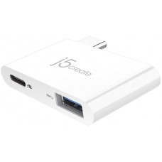 J5 Create Jch347 Usb Type-C ( Gen1 5gbps ) -> 3x Type-A ( Usb3.1/3.0/2.0 ) Hub + Dual Card Readers ( Sdxc + Microsdxc ) Ideal For Desktop Or Notebook/New Macbook 33x95x16mm + 230mm Cable Aluminum Housing Usb-Powered ( No Ac-Adapter ) J5 Create Jch347 Usb Type-C ( Gen1 5gbps ) -> 3x Type-A ( Usb3.1/3.0/2.0 ) Hub + Dual Card Readers ( Sdxc + Microsdxc ) Ideal For Desktop Or Notebook/New Macbook 33x95x16mm + 230mm Cable Aluminum Housing Usb-Powered ( No Ac-Adapter )