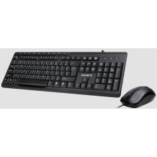 Gigabyte Desktop Km6300 Black Kb + 1000dpi Optical Wheel Mouse 10 Multimedia Keys Low-Profile Keyframe - Usb