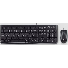 Logitech 920-002562 / 920-002563 Mk120 Black ( Keyboard + Mouse ) 3 Hot Keys Low-Profile Keyframe - Usb