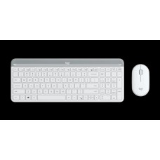 Logitech 920-009205 Mk470 Cordless White ( Cordless Kb+ 1000dpi Mouse ) Ultra Slim+Compact ( Less Keys ) With Silent-Touch Enhanced Function Keys Black - Usb Nano Receiver
