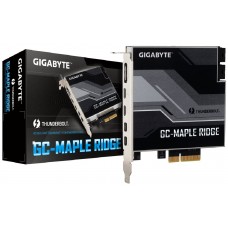 Gigabyte Gc-Maple Ridge Addon Card - 400gbps Thunderbolt 4 Intel Jhl8540 Thunderbolt 4 Controller Require Onboard Header Supports The Pd3.0 Upto 97w Displayport Out + 2x Thunderbolt/ Type-C Out Support Daisy-Chain Up To 10 Devices / 5 Devices Per Po Gigabyte Gc-Maple Ridge Addon Card - 400gbps Thunderbolt 4 Intel Jhl8540 Thunderbolt 4 Controller Require Onboard Header Supports The Pd3.0 Upto 97w Displayport Out + 2x Thunderbolt/ Type-C Out Support Daisy-Chain Up To 10 Devices / 5 Devices Per Po