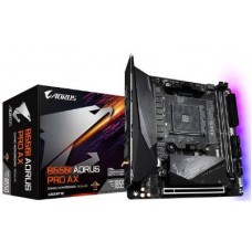 Gigabyte B550 Aorus Pro Itx + Wifi(Ax) : Amd Am4 Mb - With 8 Phase Digital Vrm Pre-Mounted I/O Shield With Thermal Armor + Rgb Fusion 2.0 With On-Board Rgb Display ( Multi Zones ) Addressable Led Strip Support Thermal Backplate Smartfan5 With 5x Tempe