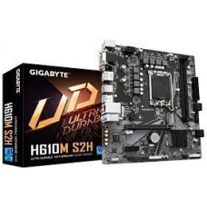 Gigabyte H610m S2h Ddr5 : All-In-One Lga1700 Alder Lake Mb - With 6+1+1 Phase Digital Vrm Hybrid Core Optimization Addressable Led Strip Support Smartfan6 With 4x Temperature Sensors + 3x Hybrid Fan Headers Solid Pin Power Connectors ( Atx 8pin )- Int