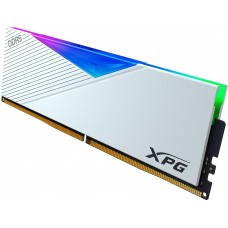 Adata Ax5u6400c3216g-Clarwh - 16gb Ddr5-6400 (Pc5-51200) Rgb Lancer White Tall Heatsink Cl32 - 288pin 38.4gb/Sec Memory Bandwidth Built-In Ecc 1.35v With Built-In Power Management Ic - Lifetime Warranty - Retail Pack