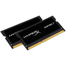 Kingston Hx432s20ib2k2/16 / Kf432s20ibk2/16 Ddr4 Nb So-Dimm Hyperx Impact Black 3200 (Pc4-25600) 8gb X2 Kit Single Rank X8 Cl20 - 260pin 1.2v - Lifetime Warranty - Retail Pack