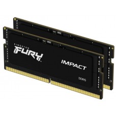 Kingston Kf556s40ibk2-64 Ddr5 Nb So-Dimm Fury Impact Ddr5-5600 32gb X2 Kit Dual Rank X8 Cl40 - 262pin Built-In Ecc 1.1v - Lifetime Warranty - Retail Pack Kingston Kf556s40ibk2-64 Ddr5 Nb So-Dimm Fury Impact Ddr5-5600 32gb X2 Kit Dual Rank X8 Cl40 - 262pin Built-In Ecc 1.1v - Lifetime Warranty - Retail Pack