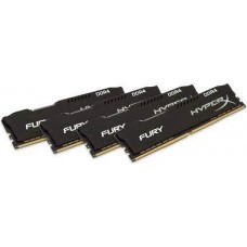 Kingston Hx429c17fbk4/64 Ddr4-2933 ( Pc4-23400) Hyper-X Fury With Black Asymmetrical Heatsink Cl17 16gb X 4 Kit - Support Intel Xmp ( Extreme Memory Profiles ) 1.2v - 288pin - Lifetime Warranty