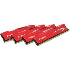Kingston Hx429c17frk4/64 Ddr4-2933 ( Pc4-23400) Hyper-X Fury With Red Asymmetrical Heatsink Cl17 16gb X 4 Kit - Support Intel Xmp ( Extreme Memory Profiles ) 1.2v - 288pin - Lifetime Warranty
