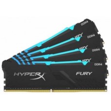 Kingston Hyper-X Rgb Fury Hx430c16fb4ak4/64 / Rgb Fury Beast Kf430c16bbak4/64 With Heatsink Ddr4-3000 ( Pc4-24000) Cl16 16gb X4 Kit - Support Intel Xmp ( Extreme Memory Profiles ) 1.35 - 288pin - Lifetime Warranty