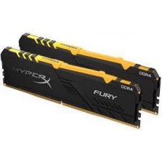 Kingston Hx424c15fb3k2/64 Ddr4-2400 ( Pc4-19200) Hyper-X Fury With Black Asymmetrical Heatsink Cl15 32gb X 2 Kit - Support Intel Xmp ( Extreme Memory Profiles ) 1.2v - 288pin - Lifetime Warranty