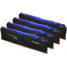 Kingston Hyper-X Rgb Fury Hx426c16fb3a/32 / Rgb Fury Beast Kf426c16bba/32 Ddr4-2666 ( Pc4-21300) With Asymmetrical Heatsink Cl16 32gb - Support Intel Xmp ( Extreme Memory Profiles ) 1.2v - 288pin - Lifetime Warranty