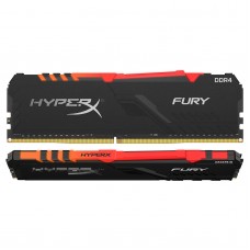 Kingston Hyper-X Rgb Fury Hx430c16fb3ak2/64 / Rgb Fury Beast Kf430c16bbak2/64 Ddr4-3000 ( Pc4-24000) With Asymmetrical Heatsink Cl16 32gb X 2 Kit - Support Intel Xmp ( Extreme Memory Profiles ) 1.2v - 288pin - Lifetime Warranty