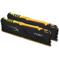 Kingston Hyper-X Rgb Fury Hx432c16fb3ak2/16 / Rgb Fury Beast Kf432c16bbak2/16 Ddr4-3200 ( Pc4-25600) With Asymmetrical Heatsink Cl16 8gb X 2 Kit - Support Intel Xmp ( Extreme Memory Profiles ) 1.35 - 288pin - Lifetime Warranty