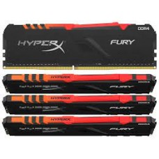 Kingston Hyper-X Rgb Fury Hx436c17fb3ak4/32 / Rgb Fury Beast Kf436c17bbak4/32 Ddr4-3600 ( Pc4-28800) With Asymmetrical Heatsink Cl17 8gb X 4 Kit - Support Intel Xmp ( Extreme Memory Profiles ) 1.35 - 288pin - Lifetime Warranty